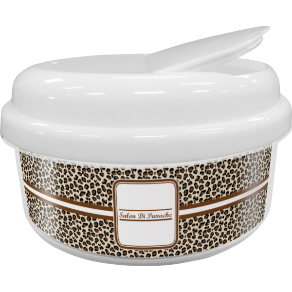 Custom Leopard Print Snack Container (Personalized)