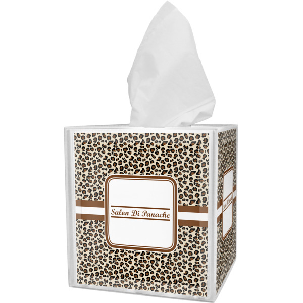 Custom Leopard Print Tissue Box Cover (Personalized)