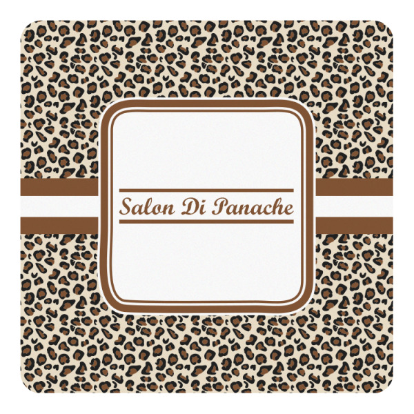 Custom Leopard Print Square Decal (Personalized)