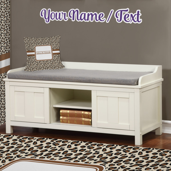 Custom Design - Wall Name Decal Above Storage bench