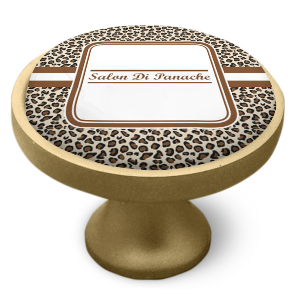 Custom Design - Cabinet Knob - Gold - Side