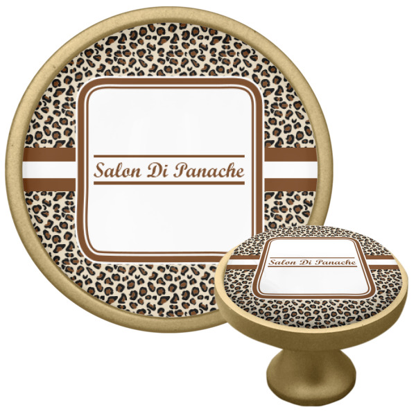 Custom Design - Cabinet Knob - Gold - Multi Angle