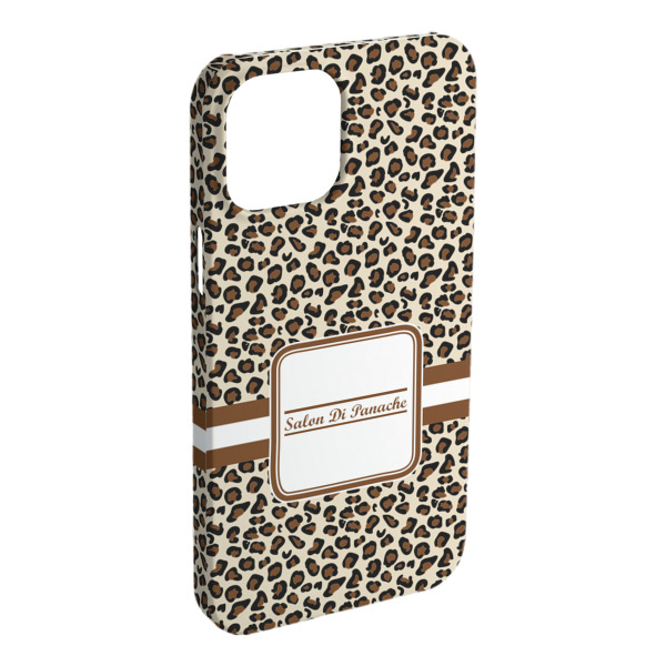Custom Leopard Print iPhone Case - Plastic (Personalized)