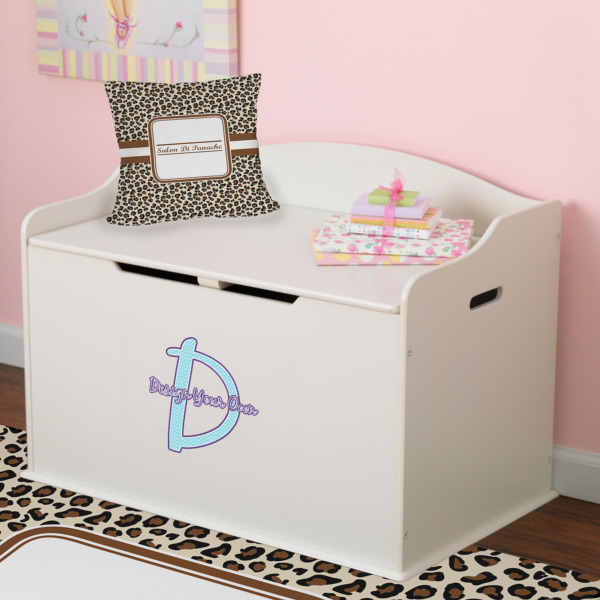 Custom Design - Wall Name & Initial Small on Toy Chest