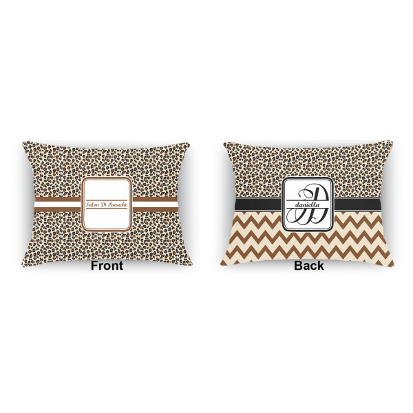 Custom Design - Indoor Rectangular Burlap Pillow (Front and Back)