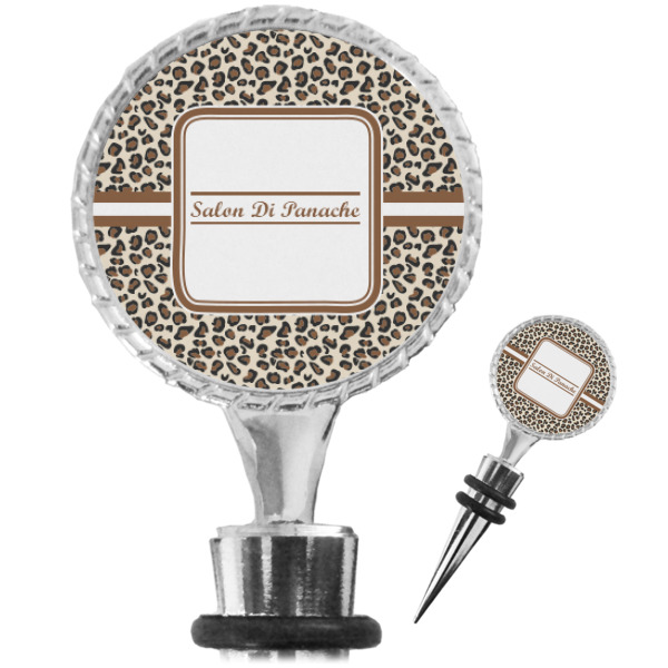 Custom Leopard Print Wine Bottle Stopper (Personalized)