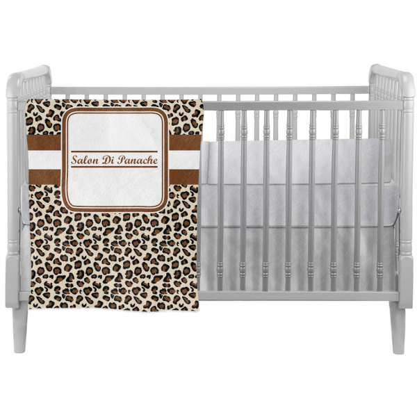 Custom Leopard Print Crib Comforter / Quilt (Personalized)