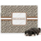 Leopard Print Dog Blanket - Large (Personalized)