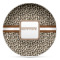 Leopard Print Microwave Safe Plastic Plate - Composite Polymer (Personalized)