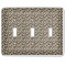 Leopard Print Light Switch Cover (3 Toggle Plate)