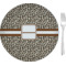 Leopard Print 8" Glass Appetizer / Dessert Plates - Single or Set (Personalized)