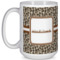 Leopard Print 15 Oz Coffee Mug - White (Personalized)