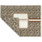 Leopard Print Double-Sided Linen Placemat - Single w/ Name and Initial