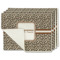 Leopard Print Single-Sided Linen Placemat - Set of 4 w/ Name and Initial