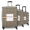 Leopard Print 3 Piece Luggage Set - 20" Carry On, 24" Medium Checked, 28" Large Checked (Personalized)