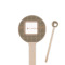 Leopard Print 7.5" Round Wooden Stir Sticks - Single Sided (Personalized)
