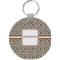 Leopard Print Round Plastic Keychain (Personalized)