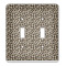 Leopard Print Light Switch Cover (2 Toggle Plate)