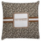 Leopard Print Decorative Pillow Case (Personalized)