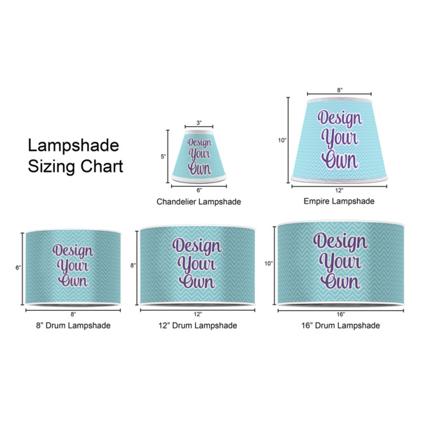 Custom Design - Lampshade Sizing Chart