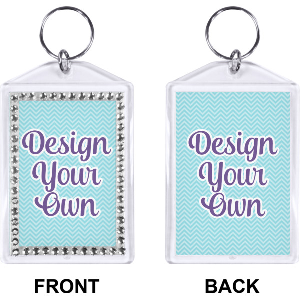 Custom Design - Bling Keychain (Front + Back)