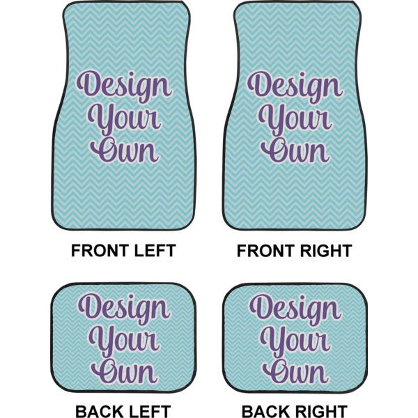 Custom Design - Car Floor Mats Set (2F + 2B)
