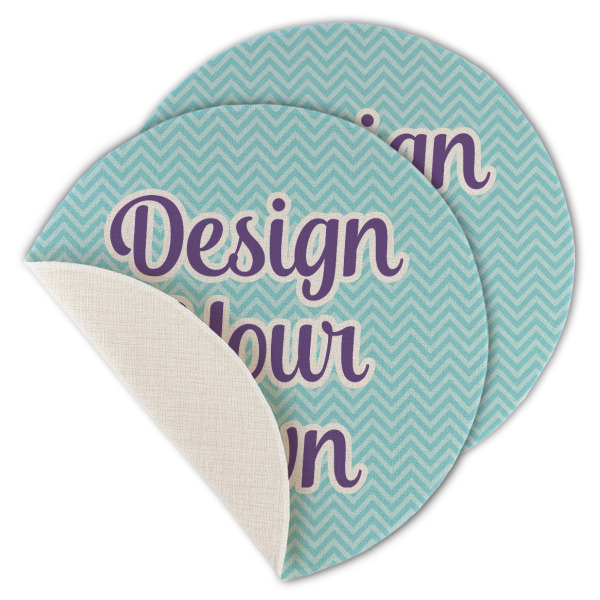 Custom Design - Round Linen Placemats - MAIN (Single Sided)