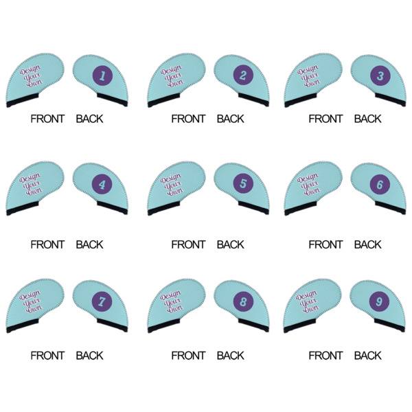 Custom Design - Golf Club Covers - APPROVAL (set of 9)