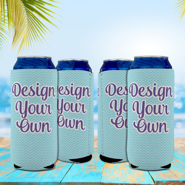 Custom Design - Can Cooler - 16oz - Set of 4 - In Context