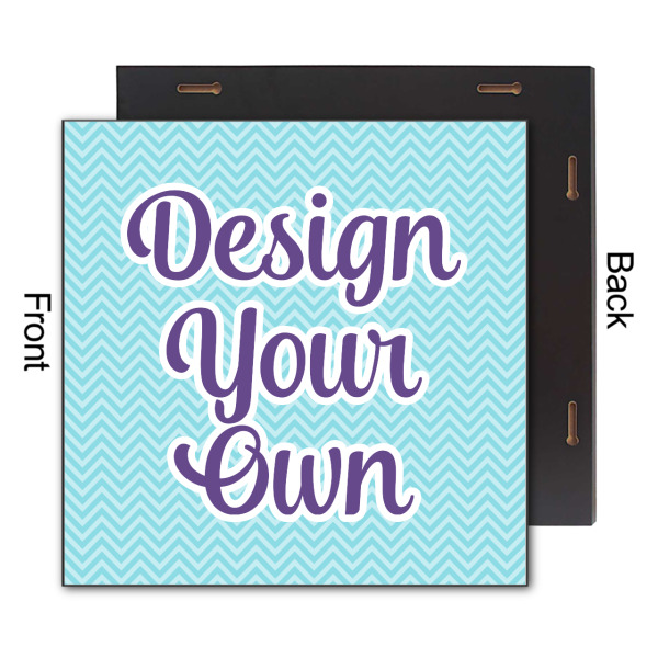 Custom Design - 12x12 Wood Print - Front & Back View