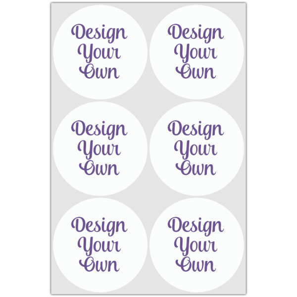 Custom Design - Drink Topper - Large - Set of 6