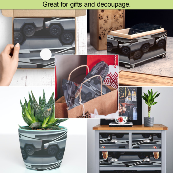 Custom Design - Tissue Paper - In Use Collage