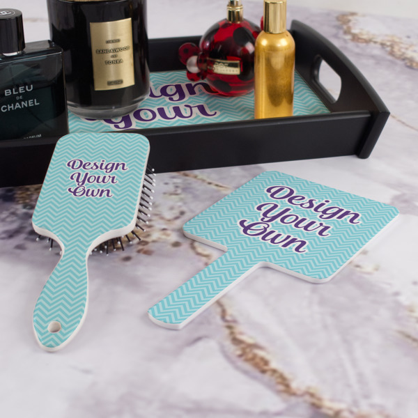 Custom Design - Hair Brush and Hand Mirror - Bathroom Scene