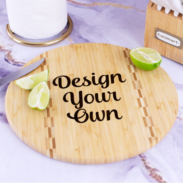 Custom Design - Bamboo Cutting Board - In Context