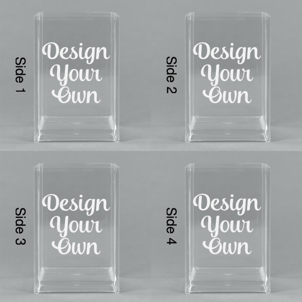 Custom Design - Acrylic Pen Holder - All Sides
