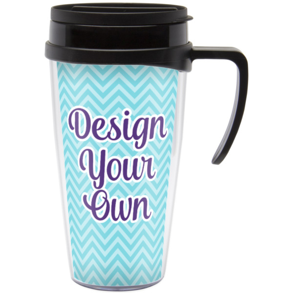 Custom Design Your Own Acrylic Travel Mug with Handle