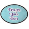 Design Your Own Iron On Oval Patch