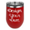 Design Your Own Stemless Stainless Steel Wine Tumbler - Red - Double-Sided