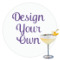 Design Your Own Printed Drink Topper - 3.5"