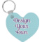 Design Your Own Heart Plastic Keychain