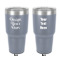 Design Your Own 30 oz Stainless Steel Tumbler - Grey - Double-Sided
