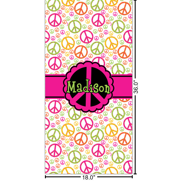 Custom Peace Sign Cabinet Decal - XLarge (Personalized)