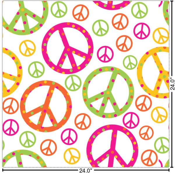 Custom Peace Sign Wallpaper & Surface Covering (Water Activated 24"x 24" Sample)