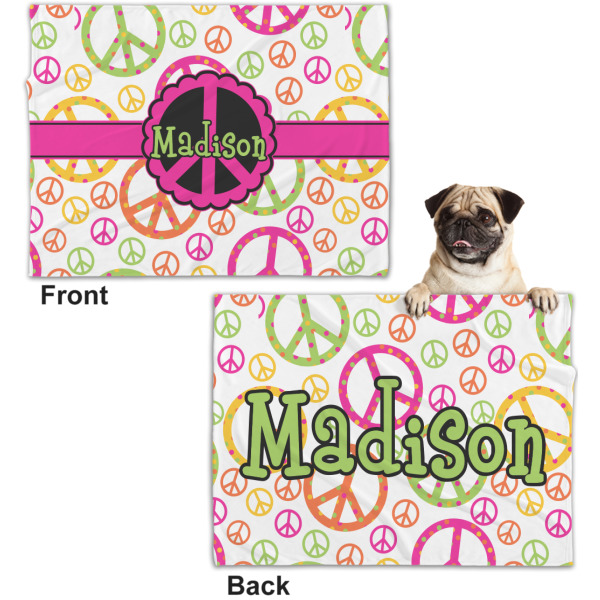 Custom Design - Microfleece Dog Blanket - Regular - Front & Back