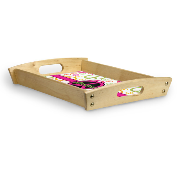 Custom Design - Serving Tray Wood Small - Corner