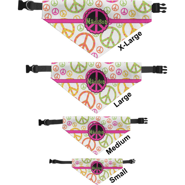 Custom Design - Pet Bandana Sizes