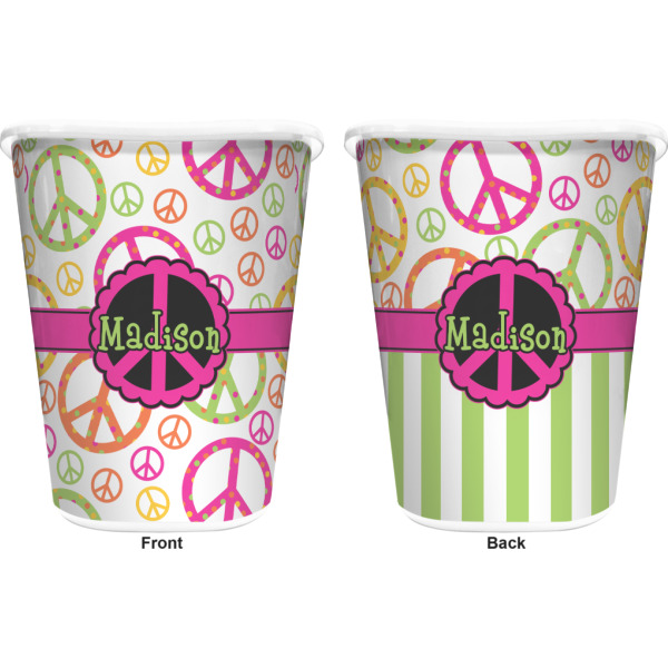 Custom Design - Waste Basket - White - Double Sided - Approval