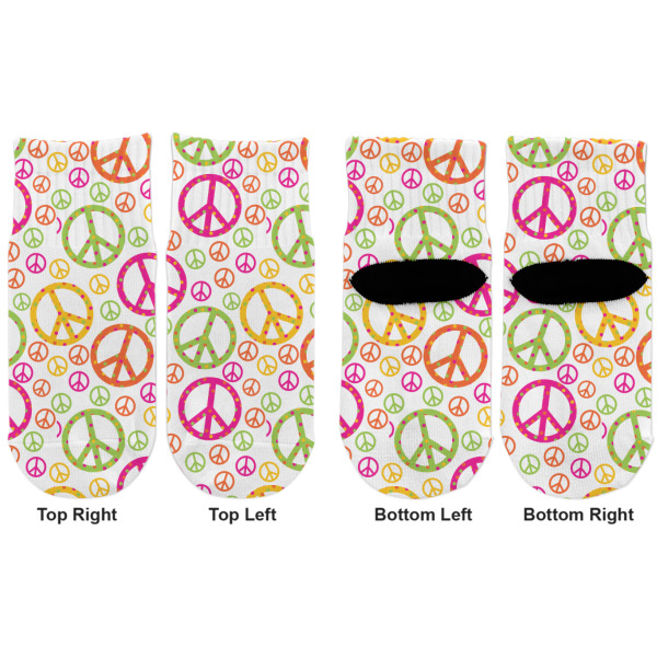 Custom Design - Toddler Ankle Socks - Double Pair - Front and Back - Apvl