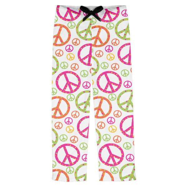 Custom Peace Sign Mens Pajama Pants