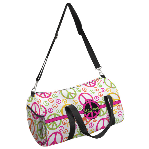 Custom Peace Sign Duffel Bag (Personalized)